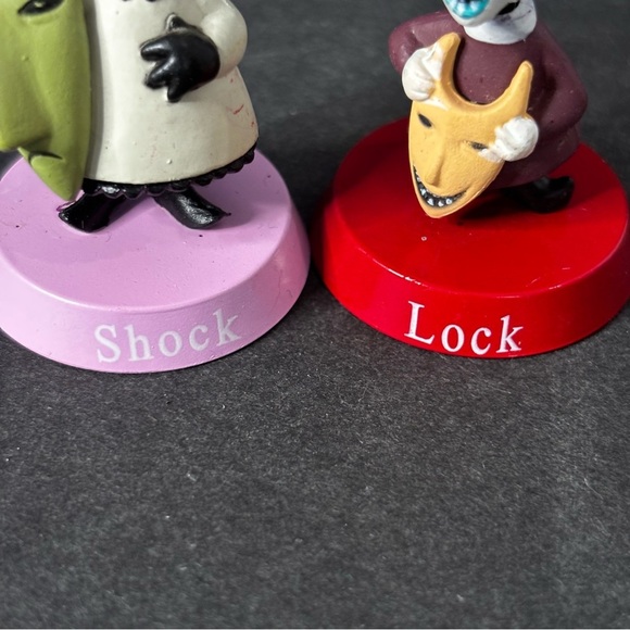 2 Pcs Lock And Shock Bobblehead Characters From The Nightmare Before Christmas - Picture 6 of 10